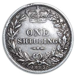 1887 Great Britain 1s