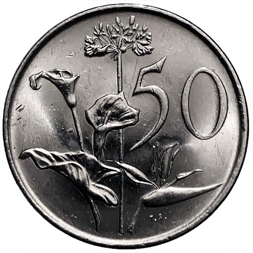 1988 South Africa 50c AU